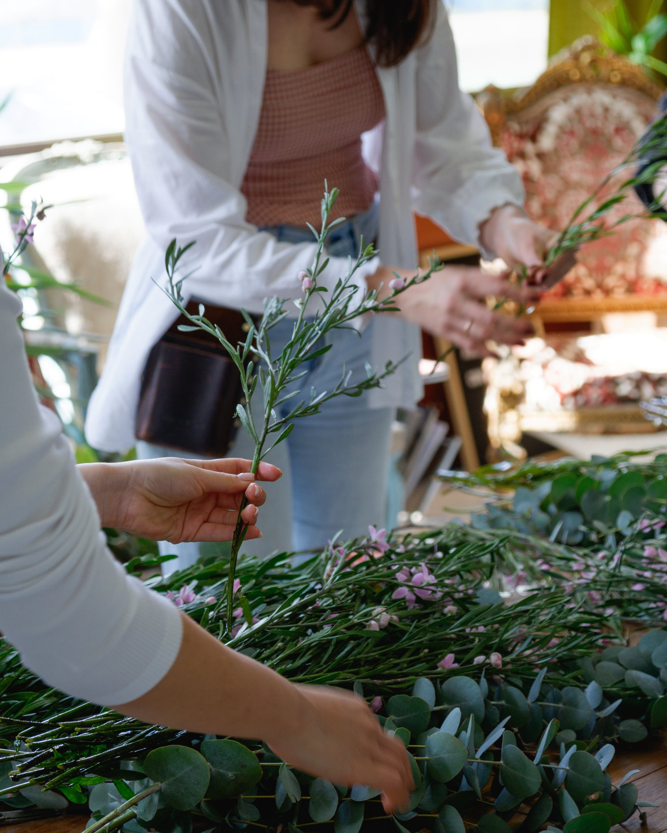 Florada flower workshop working with seasonal Australian grown blooms. 